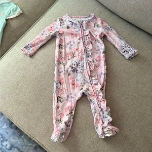 Caden Lane ruffle footie pajamas